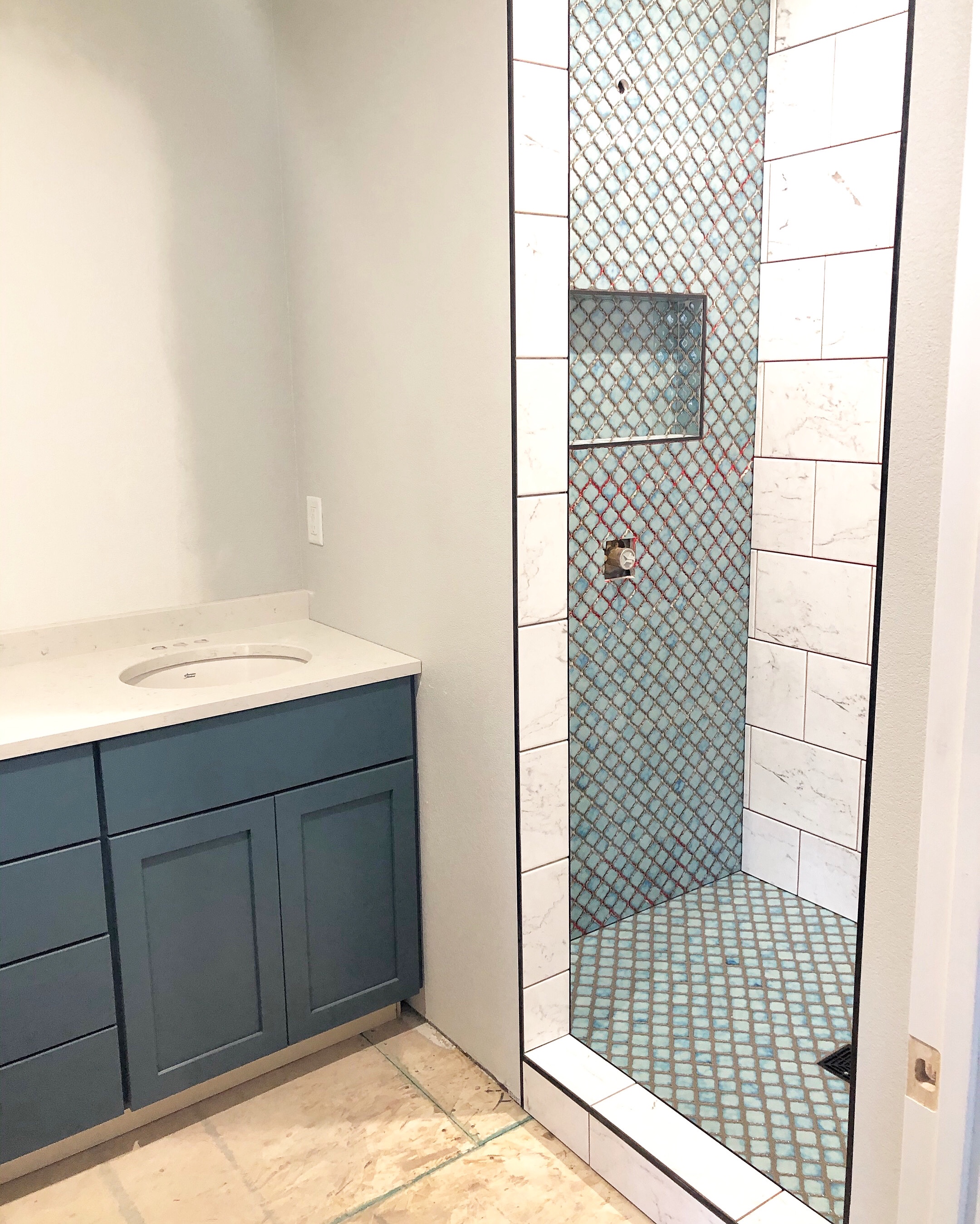 Coastal Inspired Master Shower